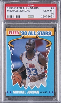 1990-91 Fleer All-Stars #5 Michael Jordan - PSA GEM MT 10